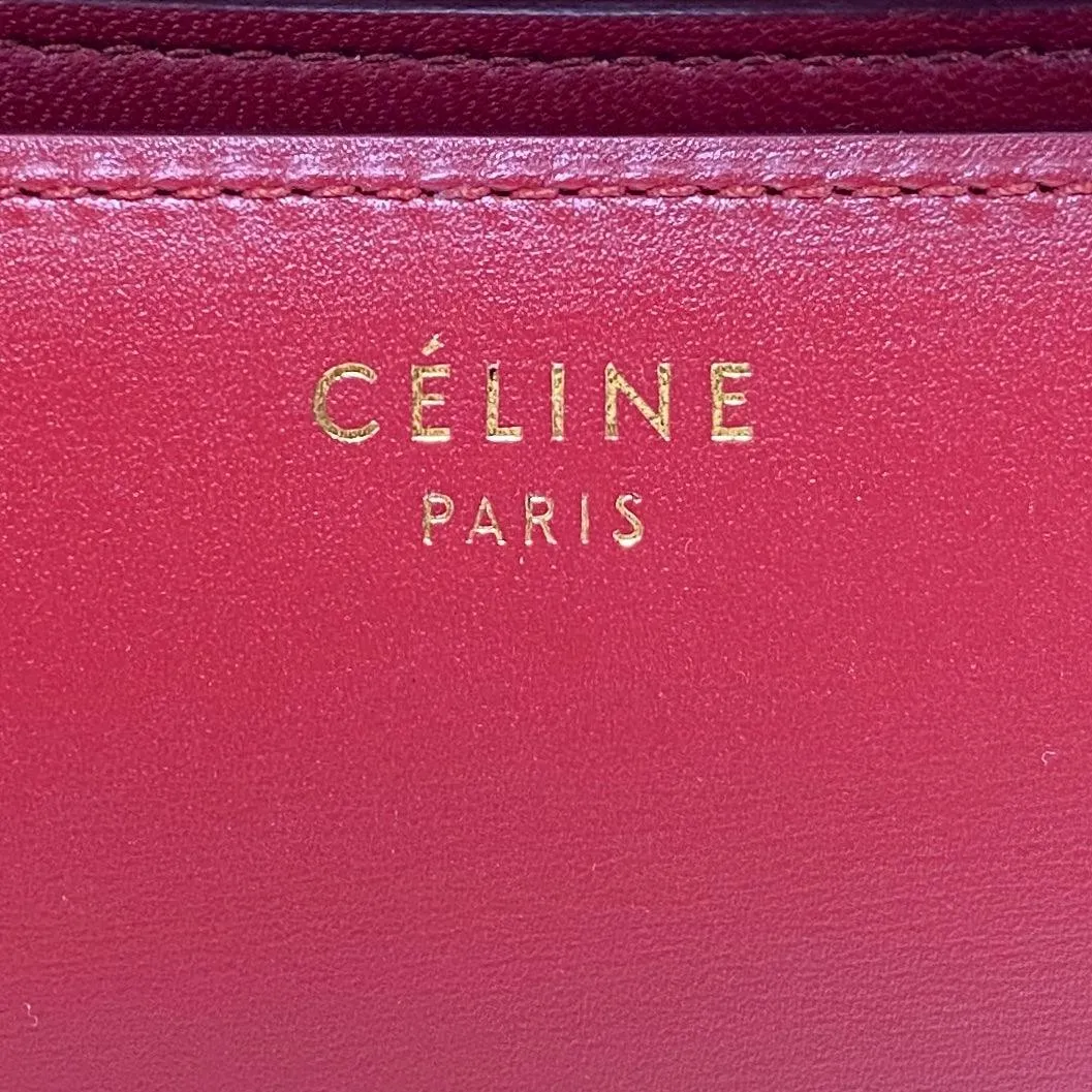Celine Dark Red Medium Box Bag