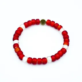 Glass Bead Stretch Bracelet