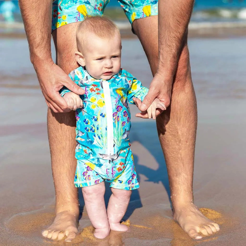 Great Barrier Reef Unisex Long Sleeve Zip Swimmers