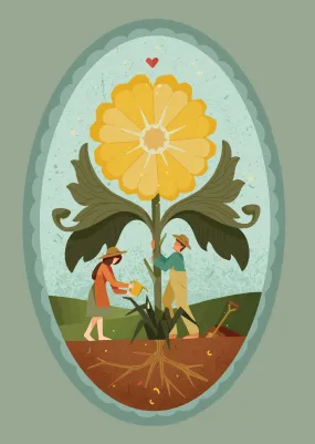 Greeting Card - Love Grows