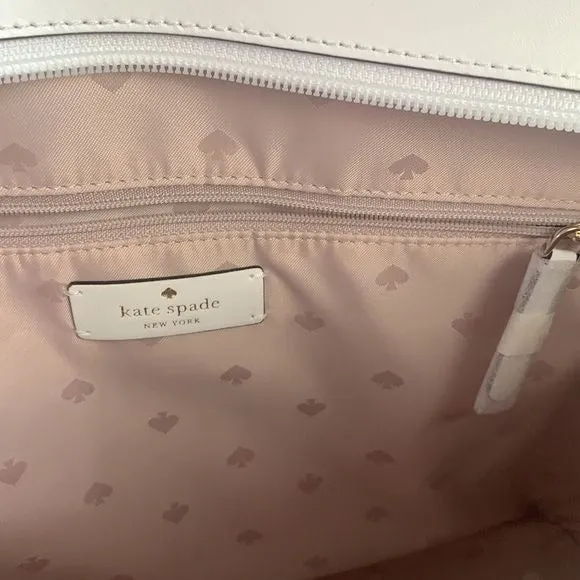 Kate Spade NWT Pink Cream Leather Tote Bag
