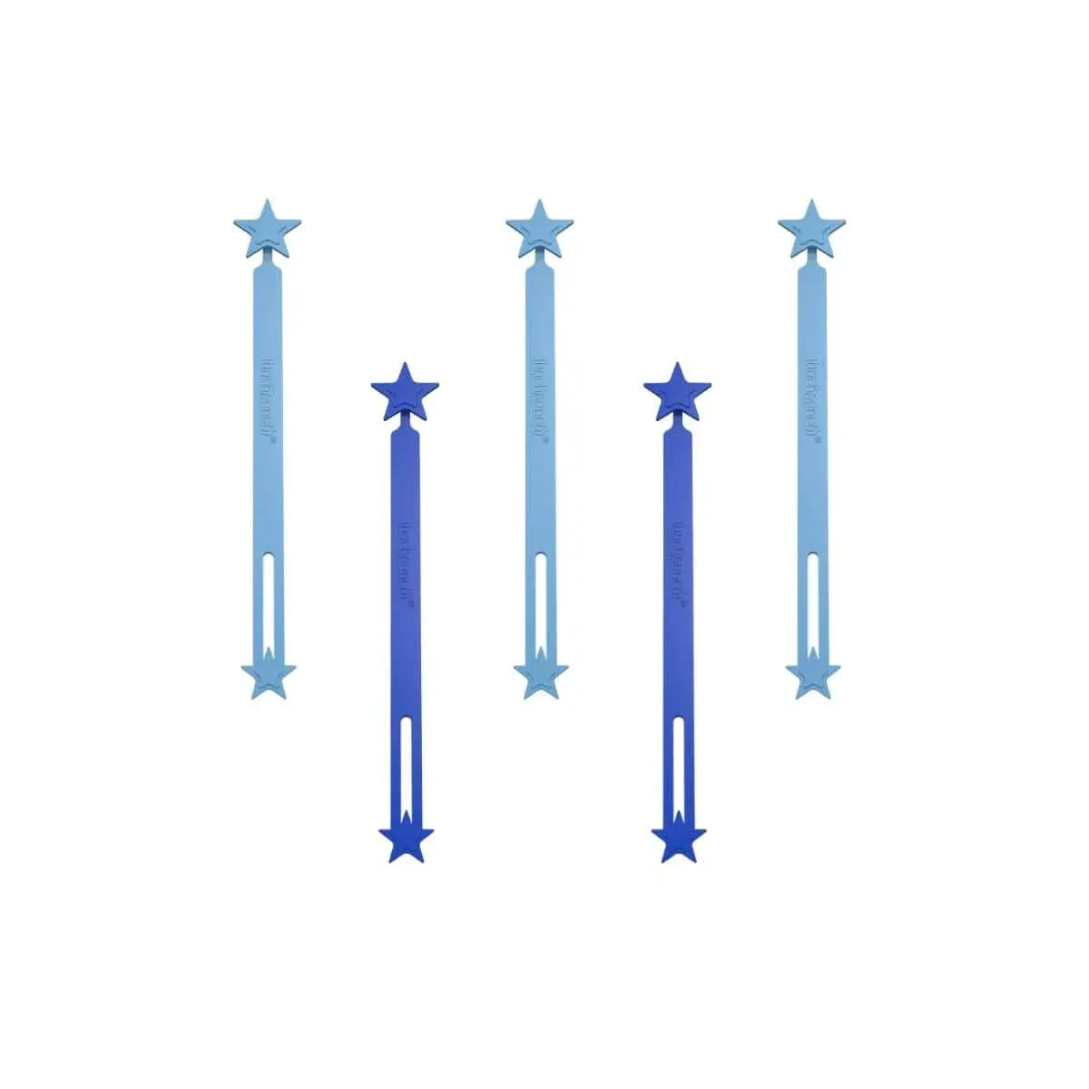 Lunch Punch Silicone Wrap Bands (Set of 5) BLUE