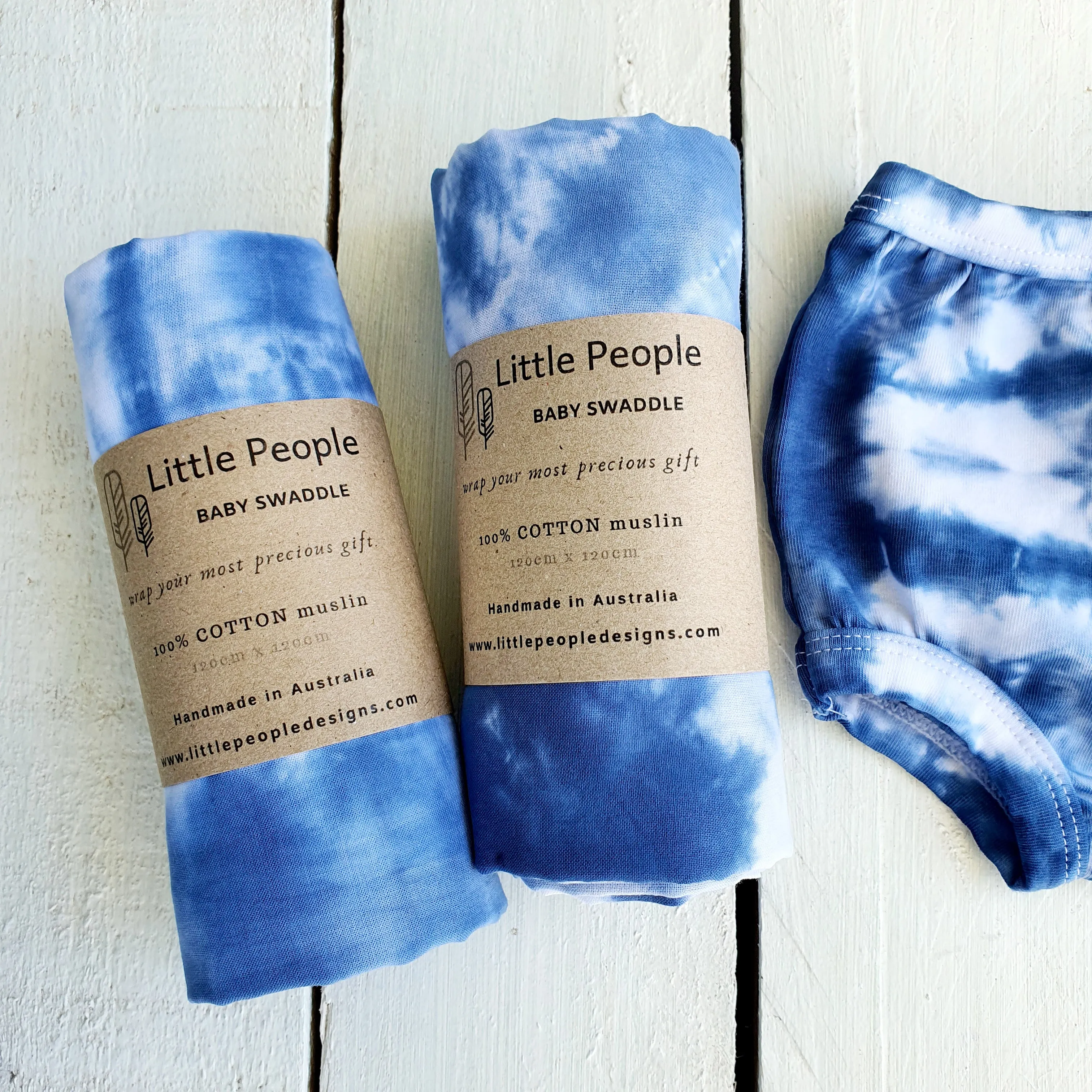 Muslin Swaddle - Hand Dyed - Shibori - Extra Large
