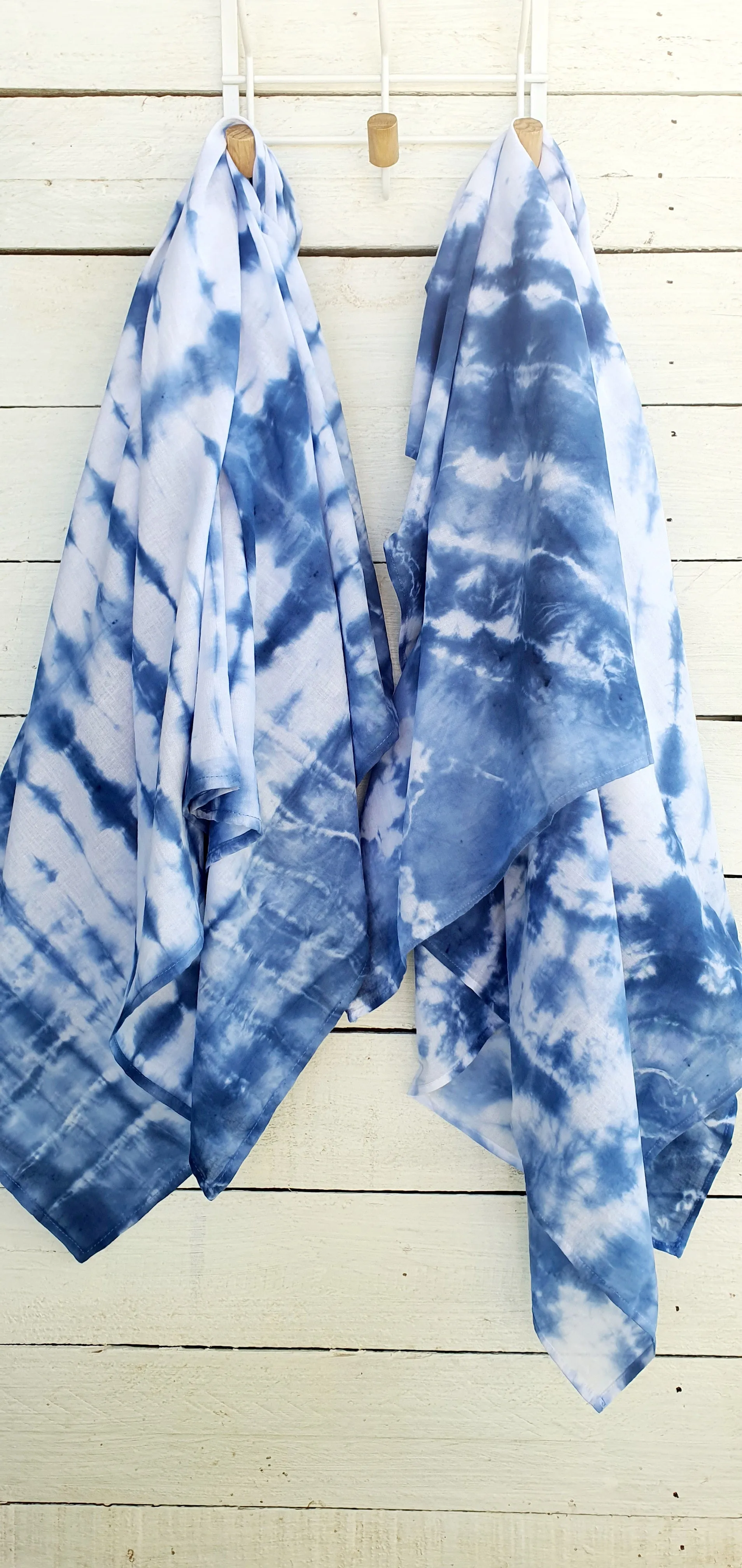Muslin Swaddle - Hand Dyed - Shibori - Extra Large