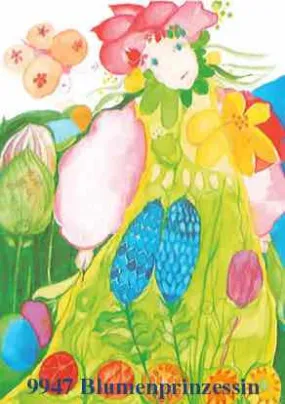 Postcard Flower Princess