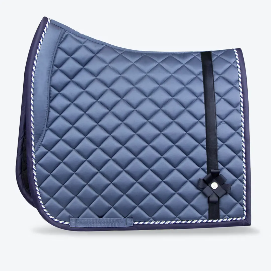 PS of Sweden Dim Blue Diamond Bow Dressage Saddle Pad