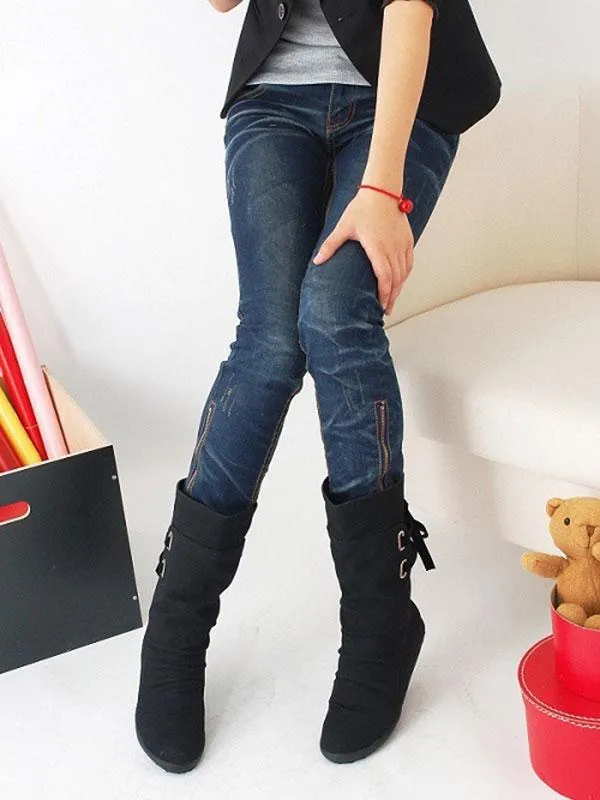 Weekend With You Lace-up Back Flat Boot