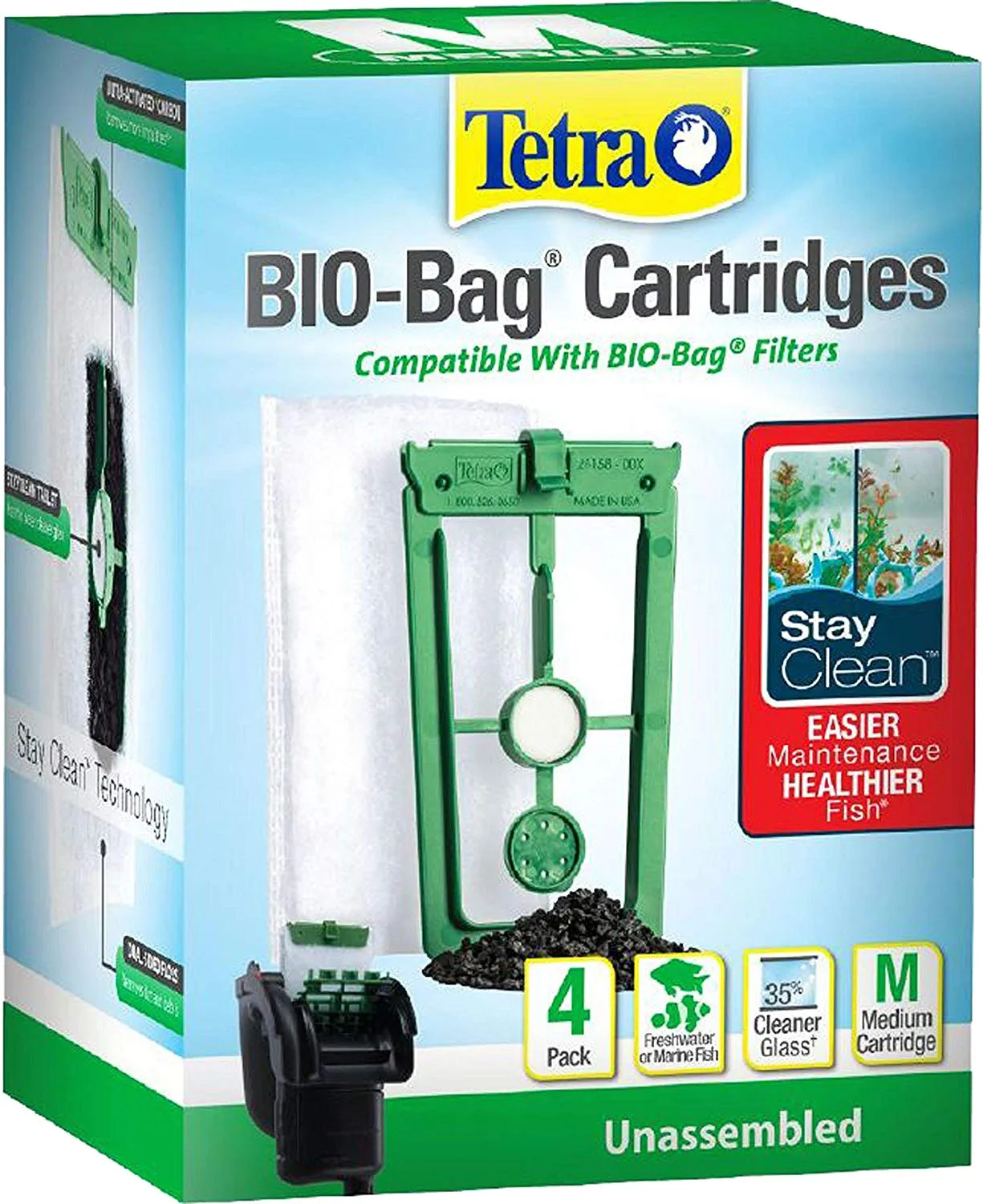 Whisper Bio Bag Cartridge with Stayclean Medium