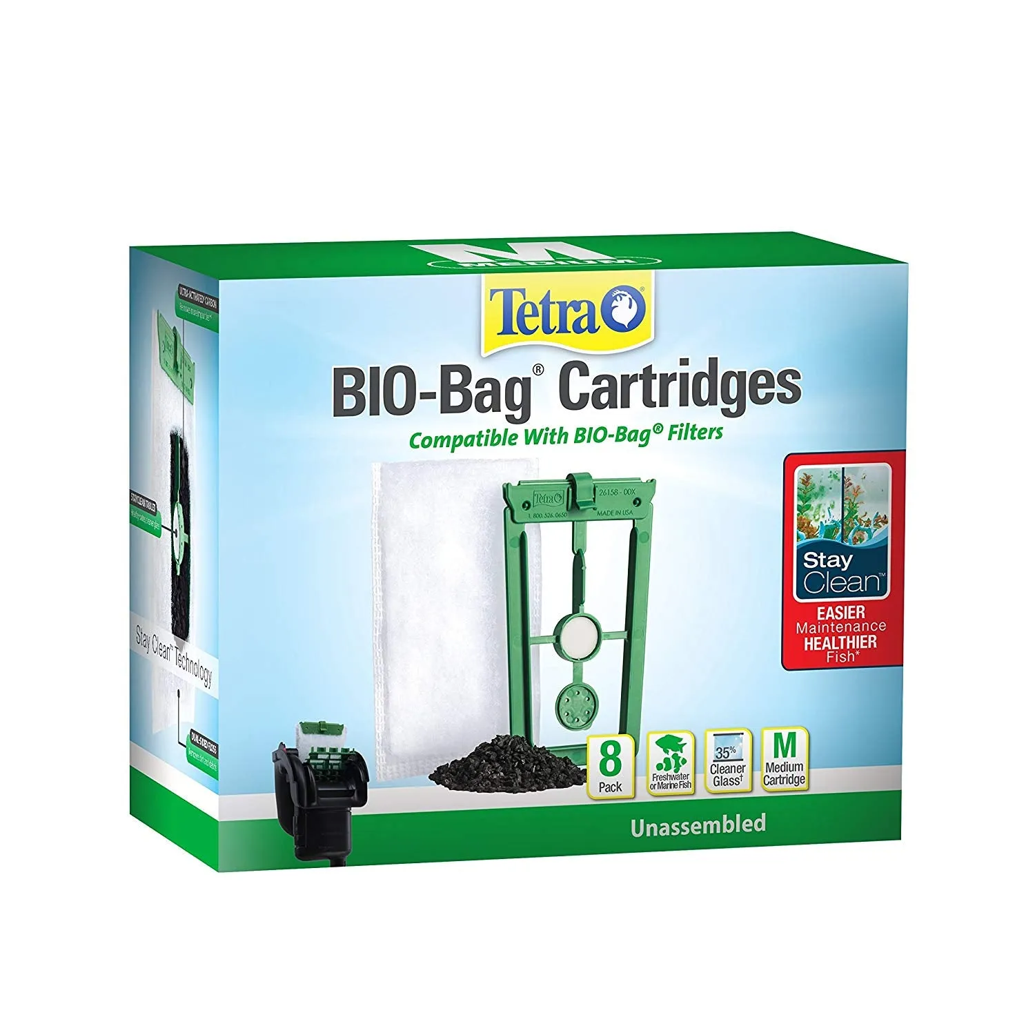 Whisper Bio Bag Cartridge with Stayclean Medium